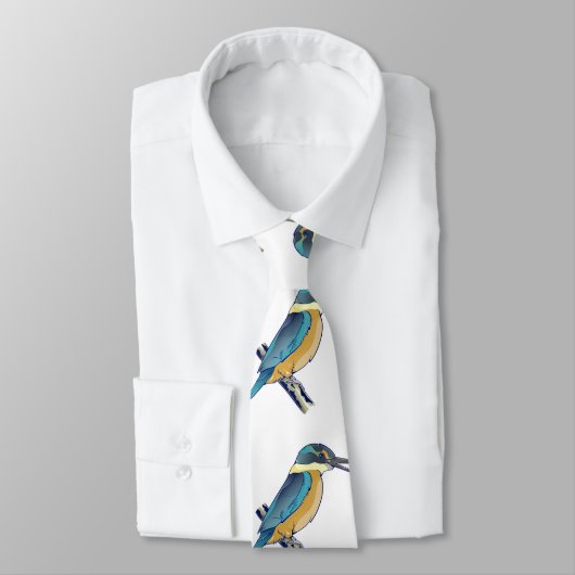 Kotare Kingfisher NZ BIRD Stropdas (Gebonden)