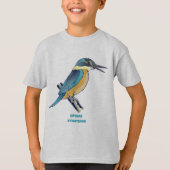 Kotare Kingfisher NZ BIRD T-shirt (Voorkant)