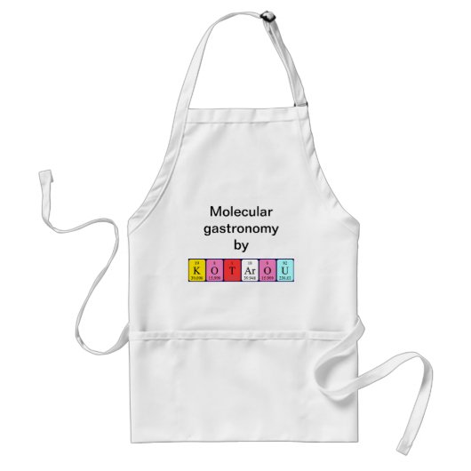 Kotarou periodieke lijstnaam apron standaard schort (Voorkant)