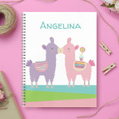 Koterroze paarse lamaszoen kawaii girale school notitieboek