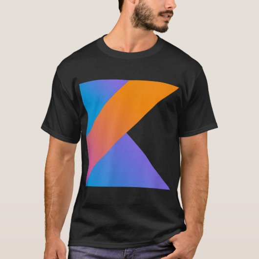 Kotlin Programmeertaal Logo voor Kotlin Programma T-shirt (Voorkant)