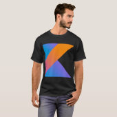 Kotlin Programmeertaal Logo voor Kotlin Programma T-shirt (Voorkant volledig)