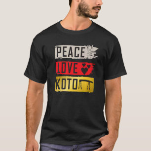 Koto Muziekinstrument Japans Tokkelmuziek Pla T-shirt