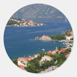 Kotor Fjord, Montenegro Ronde Sticker