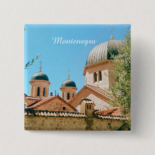 Kotor, Montenegro reis souvenir Vierkante Button 5,1 Cm