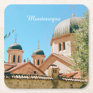 Kotor, Montenegro reis souvenir Vierkante Kartonnen Onderzetter