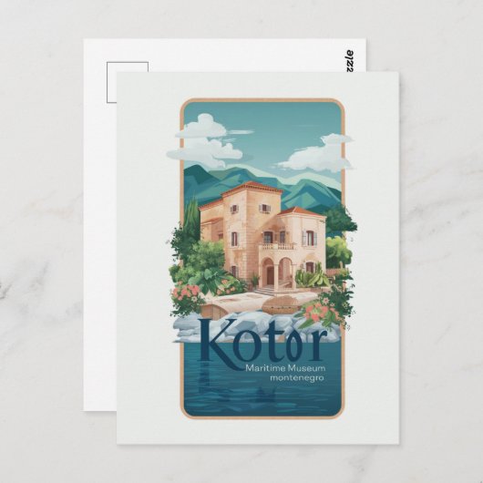 Kotor Scheepvaartmuseum Briefkaart Reizen #Histor (Voorkant / Achterkant)