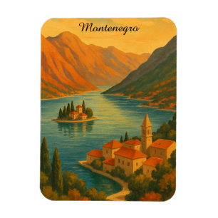 Kotorbaai Montenegro Oude Adria-kust Magneet
