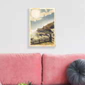 Kotozuka Eiichi het Uitzicht van de volle maan in  Canvas Afdruk (Insitu (Woonkamer))