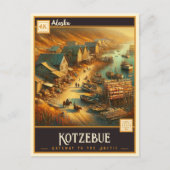 Kotzebue, Alaska | Carte postale Vintage (Devant)