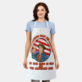 Koud bier op 4 juli schort