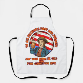 Koud bier op 4 juli schort