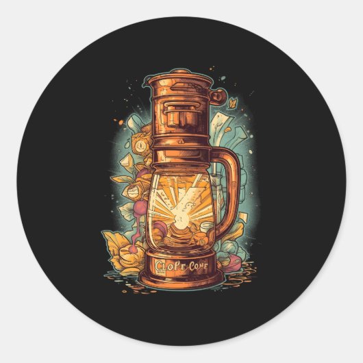 Koud brouwkoffiezetapparaat Iced Coffee Barista Ca Ronde Sticker (Voorkant)