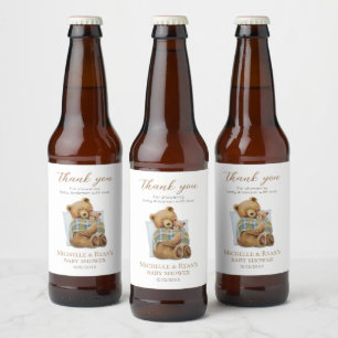 Koud Buiten Mambeer Teddibeer Baby Shower Bier Etiket
