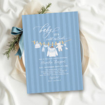 Koud Buiten Stof Blauw Gestreepte Jongens Babyfees