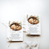 Koud Buiten Woodland Beer Winter Baby Boeken Informatiekaartje