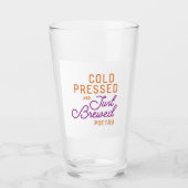 Koud geperst en enkel gebroken glas (Voorkant)