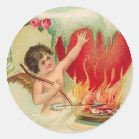 Koud hart Valentijn Stickers (Voorkant)