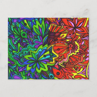 Koud in warm Briefkaart