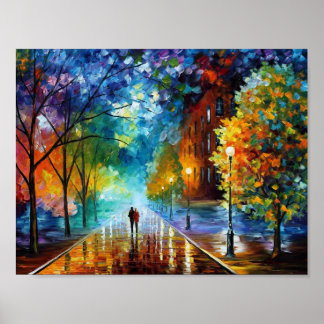 Koud — Kunstafdrukken van Leonid Afremov Poster