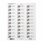 Koud landschap Waterverf Cavalier King Charles Etiket (Full Sheet)