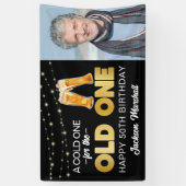 Koud voor de oude | Foto van Birthday Spandoek (Verticaal)