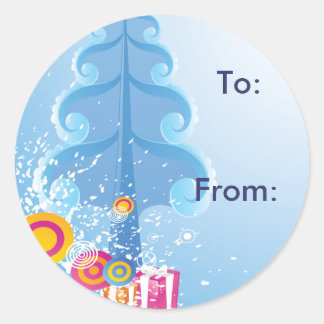 Koud Winter Cadeau Label