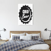 Koudbier Canvas Afdruk (Insitu (Slaapkamer))