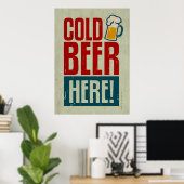 Koudbier Poster (Thuiskantoor)