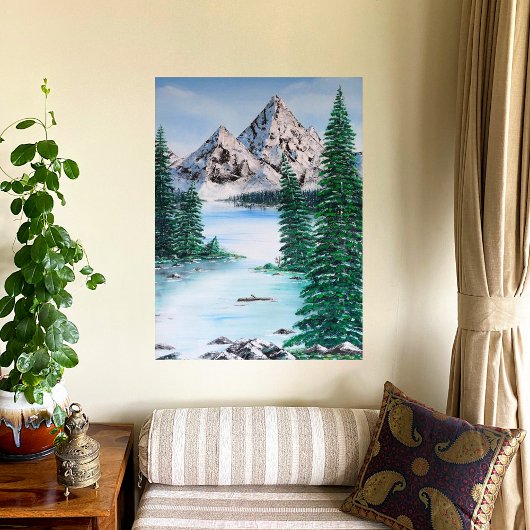 Koude Berg Canvas Afdruk