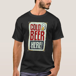 Koude Bier Drinken Hier T-shirt