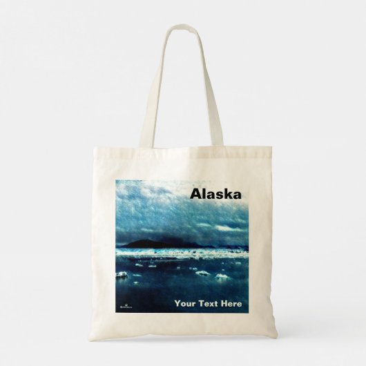 Koude Blauwe Zee Tote Bag (Achterkant)