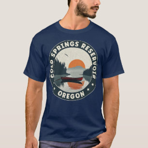 Koude bronnen reservoir Oregon zonsondergang T-shirt