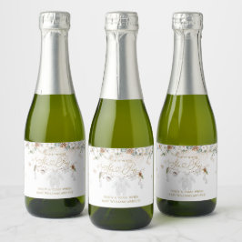 Koude buiten kleding lijn Baby shower ze Poppen Sparkling Wijnetiket