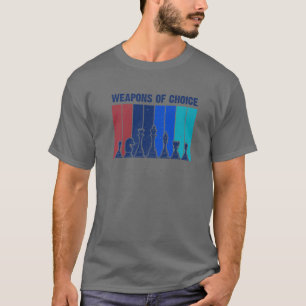 Koude damesspelers Kunst voor mannen Vrouwenspel C T-shirt