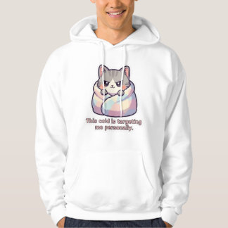 "Koude Doet Mij Aan" Kattenhoodie Hoodie