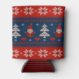 Koude drankhouder kleine lelijke trui Kerstman Geb Blikjeskoeler