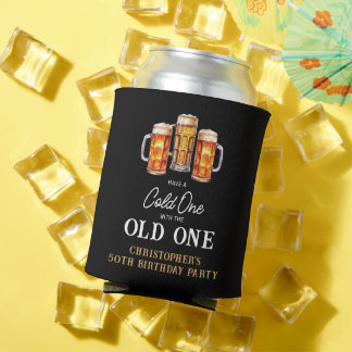 Koude Een Met De Oude Een Bier 50e Verjaardag Blikjeskoeler