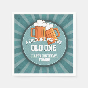 Koude Een voor de Verjaardagsfeest van de Oude Een Servet