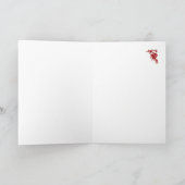 Koude fluitende jachtvogel feestdagen kaart (Binnen)