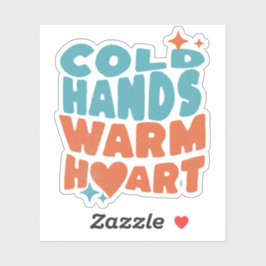 Koude Handen Warm Hart - Massage Therapie en Verpl Sticker