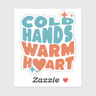 Koude Handen Warm Hart - Massage Therapie en Verpl Sticker