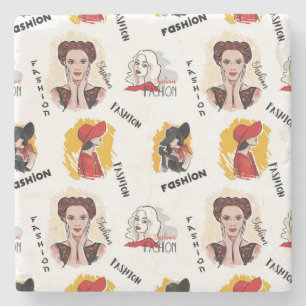 Koude handtekeningen van de Mode van vrouwen Stenen Onderzetter