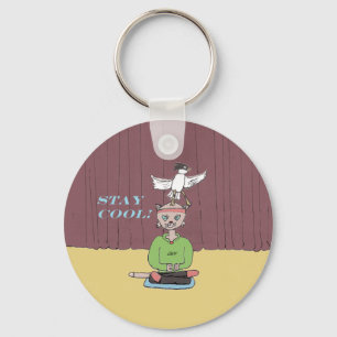 Koude kat! sleutelhanger