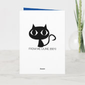 Koude katten op de Muurdagkaart Kaart (Achterkant)