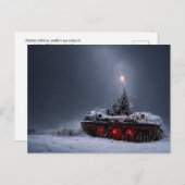 Koude kerst briefkaart (Voorkant / Achterkant)