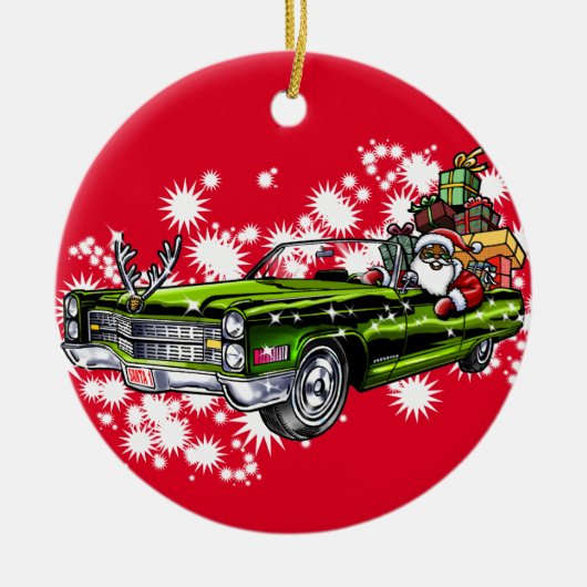 Koude kerst! keramisch ornament (Voorkant)