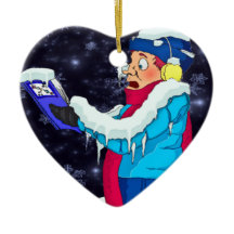 Koude Kerstliederen Zingende Persoon Ornament