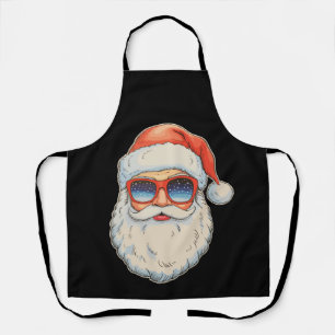 Koude Kerstman Gezicht Retro Kerst Zonnebril Kerst Schort
