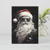 Koude Kerstman Kerstkaart Kaart (Staand voorkant)